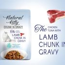 Chicken, Tuna with Lamb Chunk in Gravy