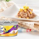 Big Mackerel Tuna Whole Loin Flakes Topped Delicious Cheese
